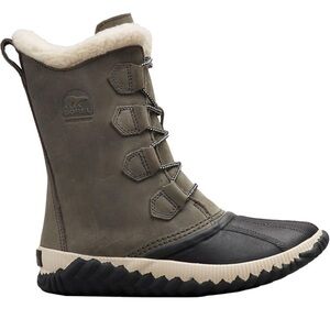Sorel Women's Black and grey winter Faux Fur Boots